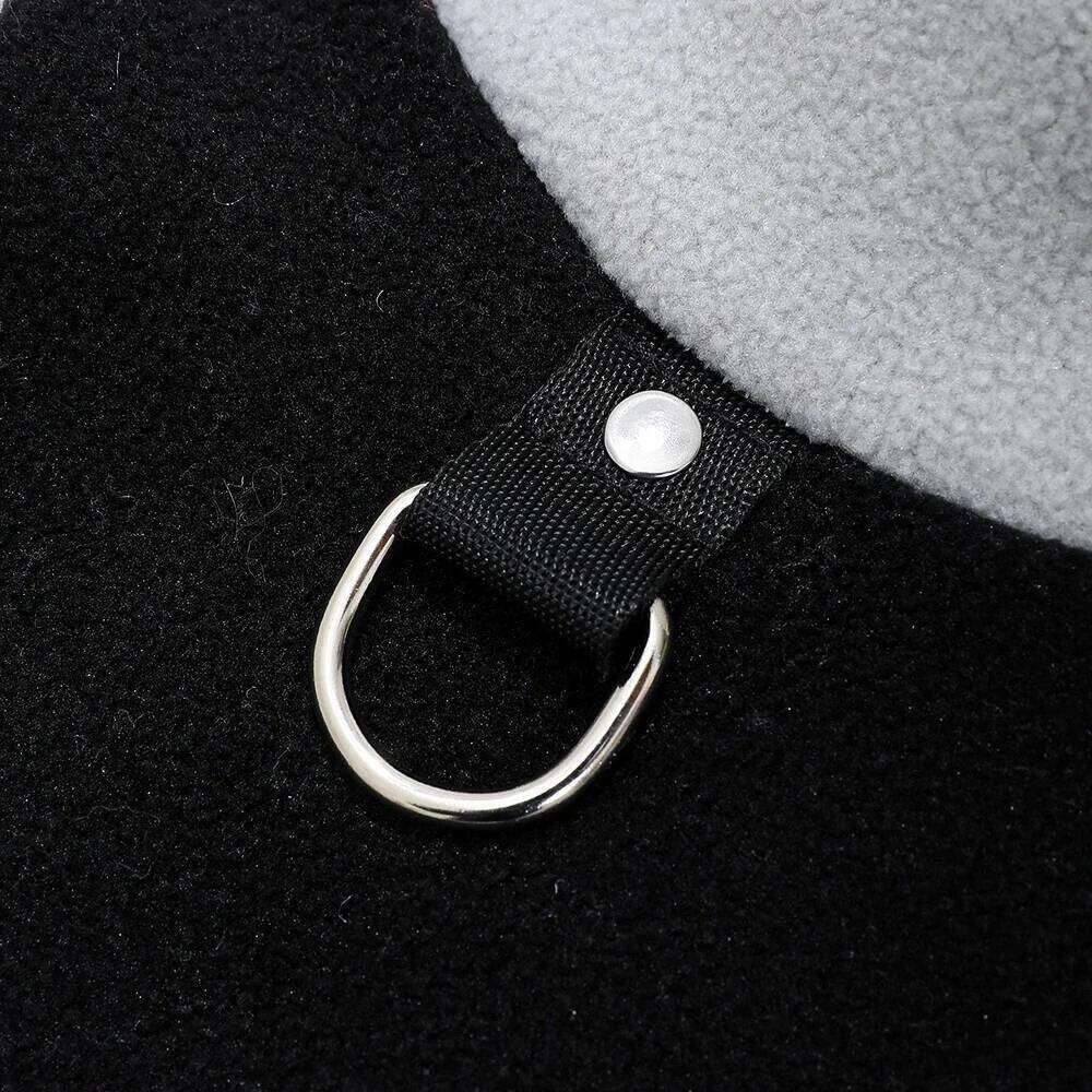 Pet Dog Clothes Vest For Small Medium Dogs Cats Winter Warm Fleece Coat with D-ring Cat Clothing Bulldog Pug Chihuahua Outfits