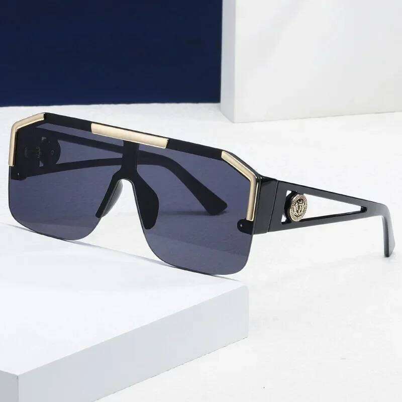 Luxury Big Square Sunglasses Women Brand Designer Retro Blue Sun Glasses For Female Oversized Black Shades Oculos UV400 26Y0330
