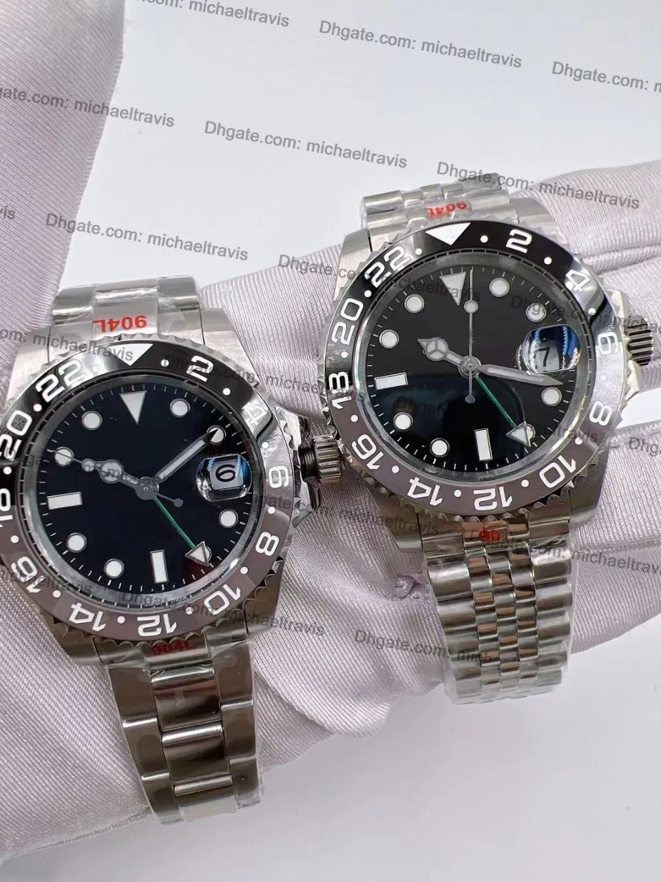 Super U1 ST9 Men's Watch Stainless Black and Gun Color Ceramic Bezel Luxury Mechanical Automatic Movement sapphire glass Men Watches Wristwatches