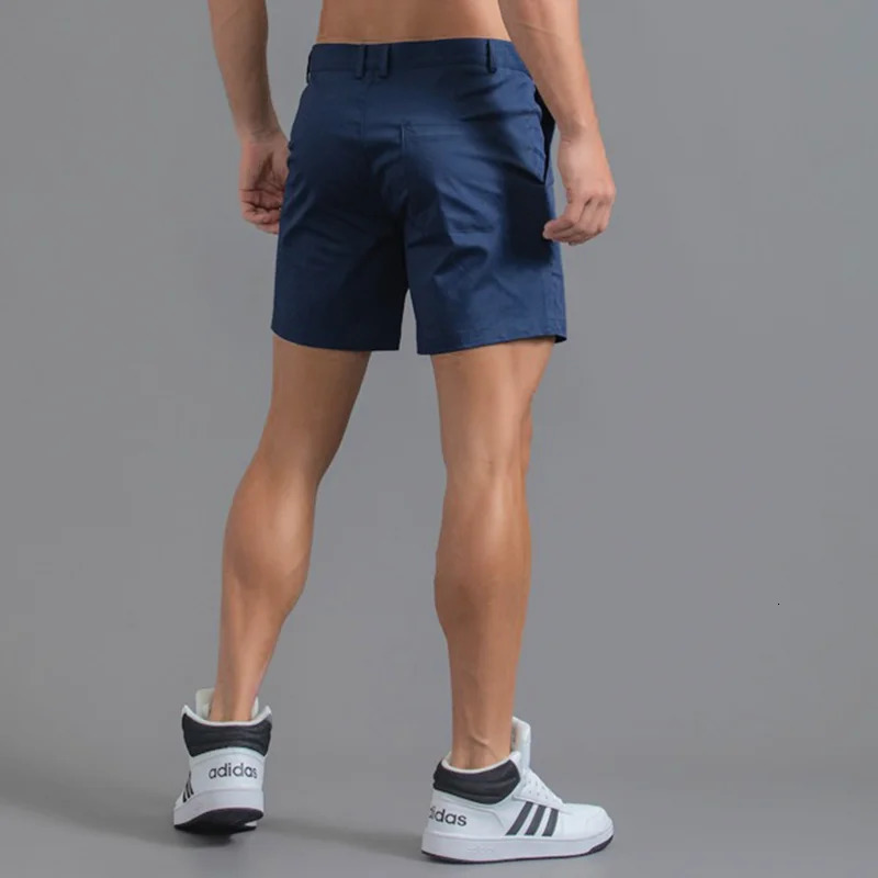 Mens Casual Shorts 2026 Summer Slim Fit Sexy Golf Shorts Solid Color Pure Cotton Waterproof Wear-Resistant Cargo Shorts Male 260327