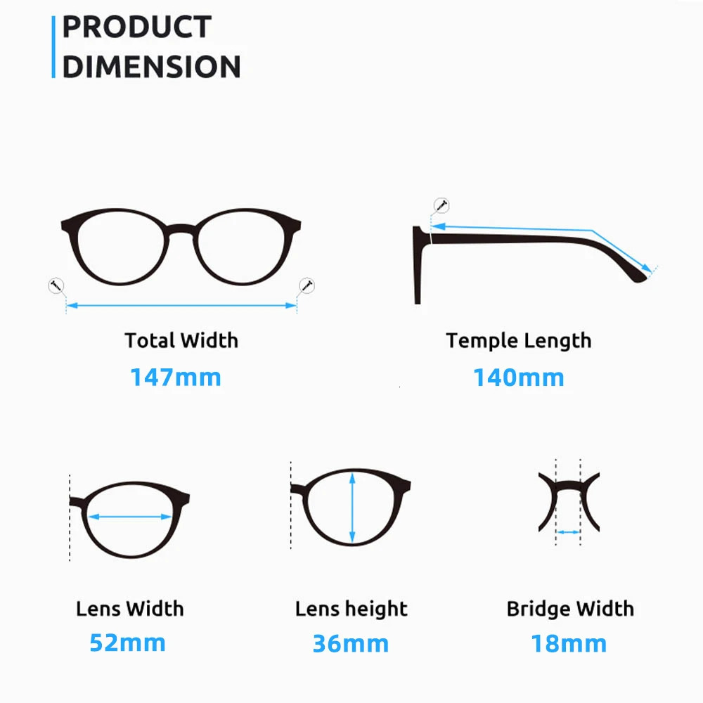 Trendy Oversized Square Polarized Sunglasses Big Thick Frame Goggle Eyeglasses UV Protection Computer Blue Light Glasses 260317