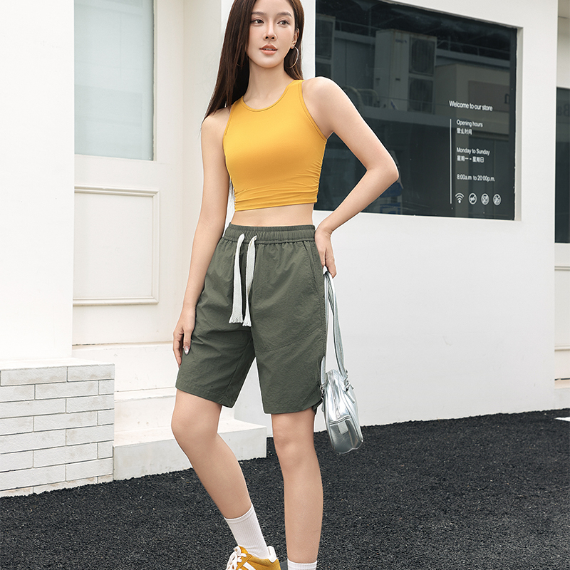 Summer unisex trendy loose-fitting versatile new lightweight casual pants, knee-length shorts, cross-border
