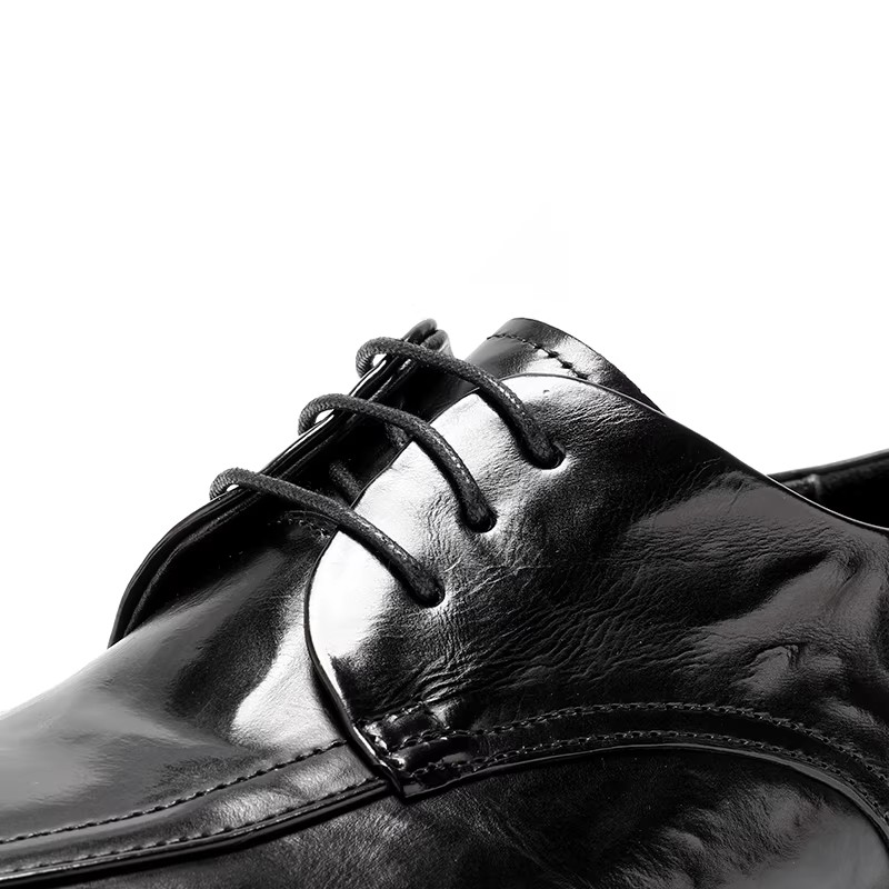 Men's Leather Shoes Business Casual Handmade Stitched Comfortable Lightweight British Style Footwear