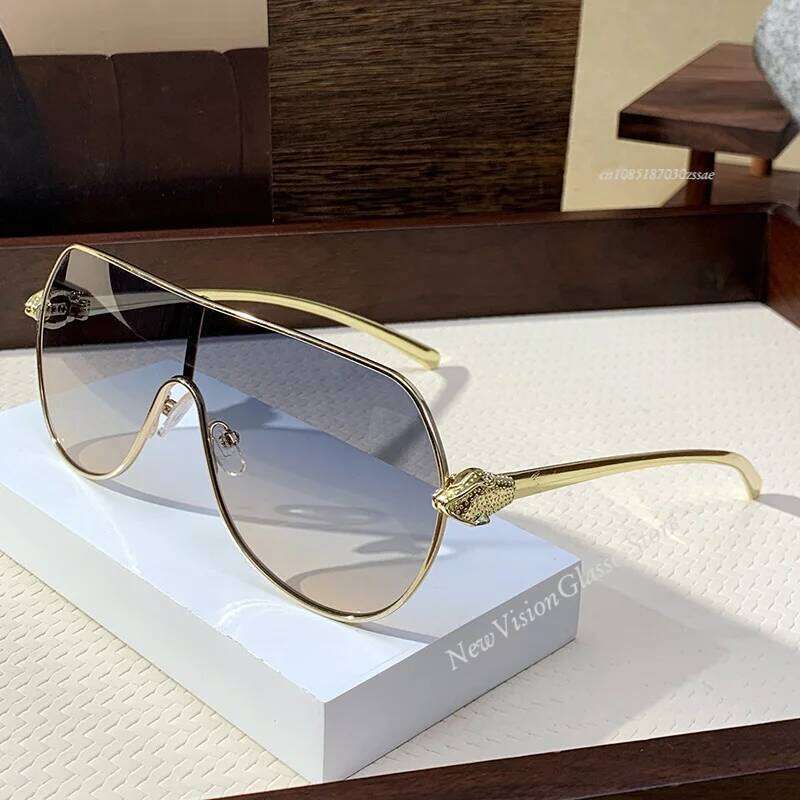Fashion Brand Luxury Design Men Vintage Oversized Outdoor Steampunk Shades Glasses Summer Travel Sunglasses 26Y0330