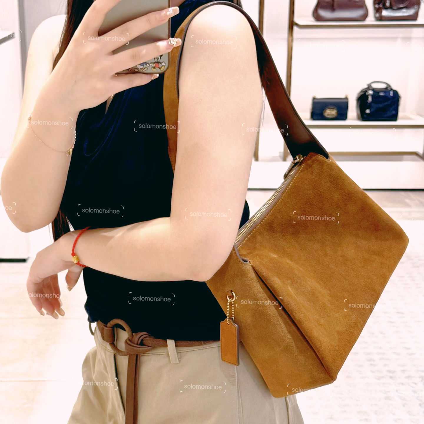 New 2025 Lola bag 29 Chelsea bag Shoulder Bag Luxury Designer Suede Genuine Leather Crossbody Golden Hardware Clutch Bag Zip Closure Handbag Fashion bag Minimalist