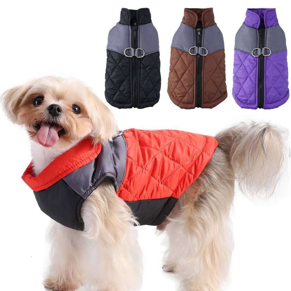 Windproof Dog Clothes For Small Medium Dogs Cats Winter Puppy Jacket Coat Warm Cat Costume Yorkshire French Bulldog Pet Outfits