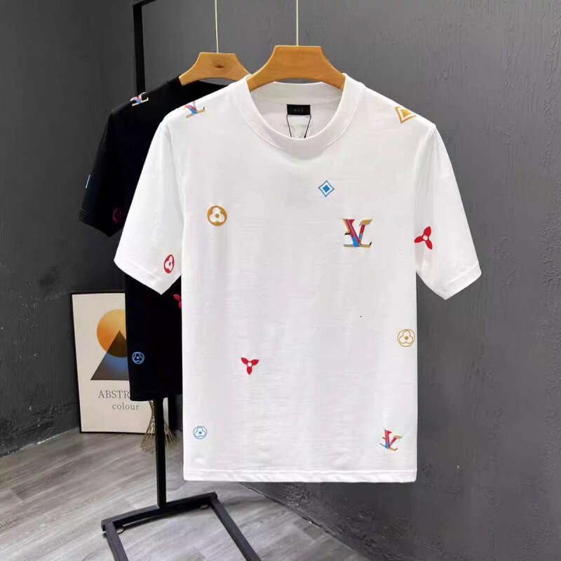 Spring Summer New Men's Casual Couple Fashion Versatile Round Neck Short Sleeve