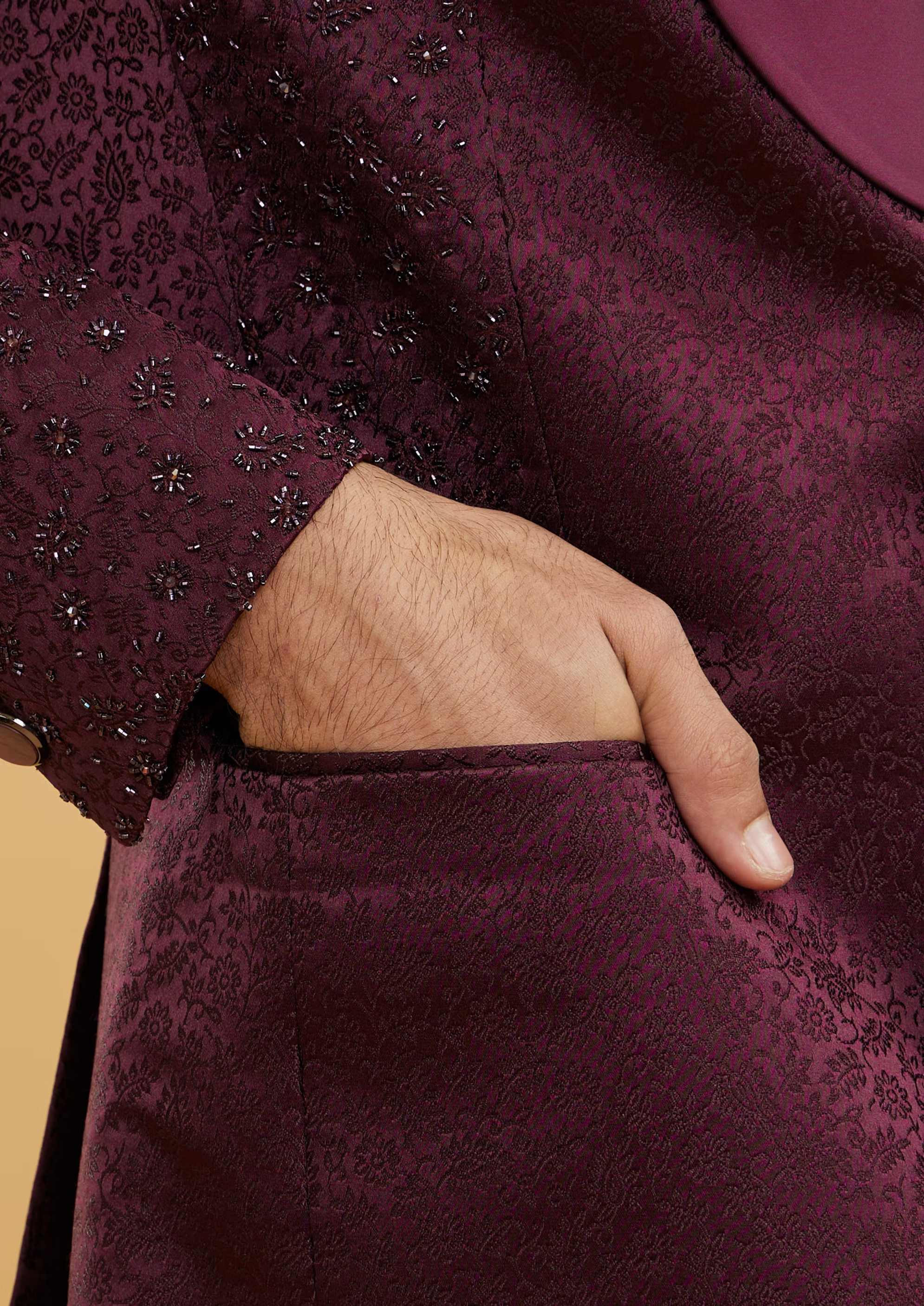 New Purple Acetate Men Suit Party Prom Special Business Groom Groomsman Wedding Male Tuxedos 2 Piece Set Blazer Pants