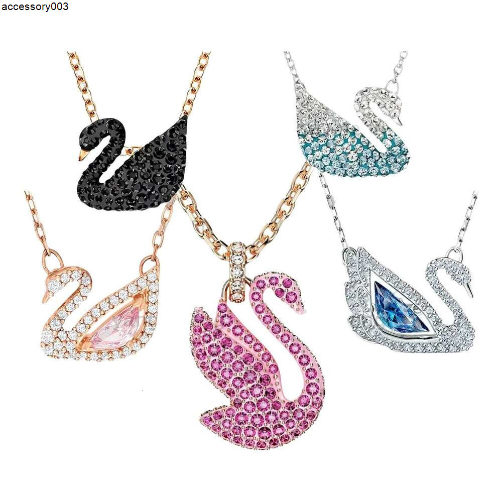 Pendant Necklaces Designer Beating Heart Swan 14K Gold INS Style Necklace Emotional Gift Jewelry For Women Luxury Necklace Yyp001 Ee2