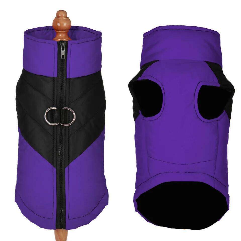 Waterproof Pet Dog Coat For Small Medium Dogs Cats Warm Winter Puppy Jacket Windproof Outfits With D-ring French Bulldog Costume