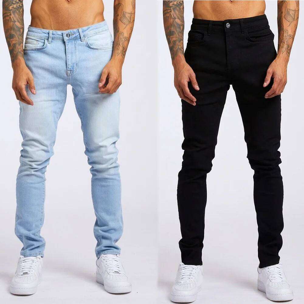 New Stretch Men's Jeans Washed Motorcycle Trousers Vintage Man Cowboy Pants Punk Loose Straight Retro Baggy Designer Casual Goth 26Y0330