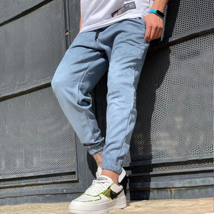 Cross-border foreign trade men's casual pants, slim-fit baggy pants, 2021 spring and autumn casual pants, men's sports pants, stretchy and c