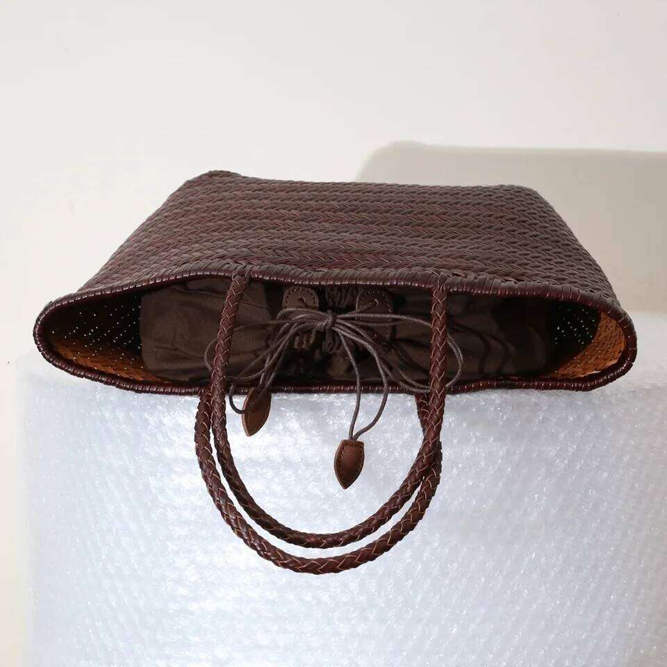 Chinese Embroidery Handbags Women S Genuine Leather Shoulder Weaving Casual Shopping Bag Vintage Big Tote Purse Cowhide Cross Hand Bags Lady Clutch Ba
