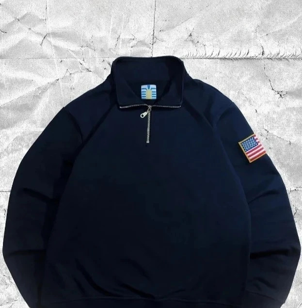 Y2K Retro Quarterzip Pullover Hoodie Embroidery Pattern Sweatshirt American Casual Streetwear Women Retro Oversized Coat 260326