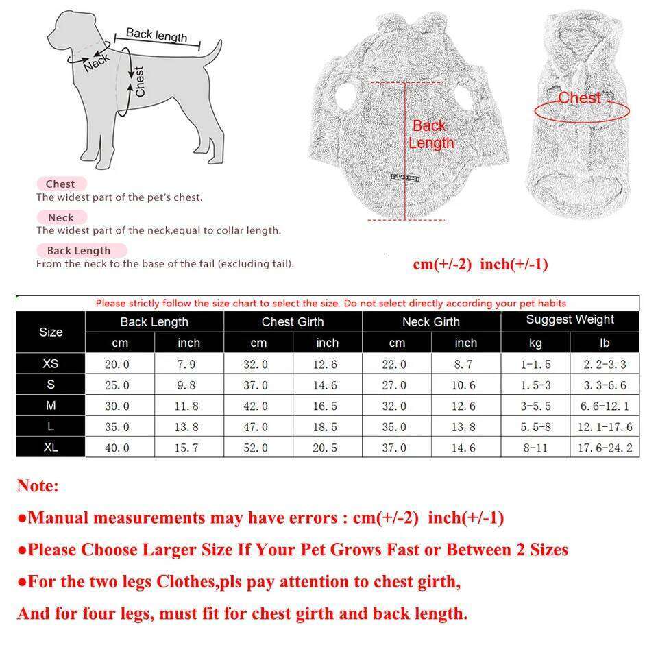 Clothes For Small Medium Dogs Cats Autumn Winter Warm Dog Hooded Clothing Soft Kitten Vest Coat Yorkshire Jacket Pet Outfits