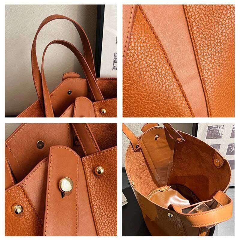 Fashion Trending Brand Designer Female Handbags Solid Bucket Bag For Women Crossbody Shoulder Bags Totes