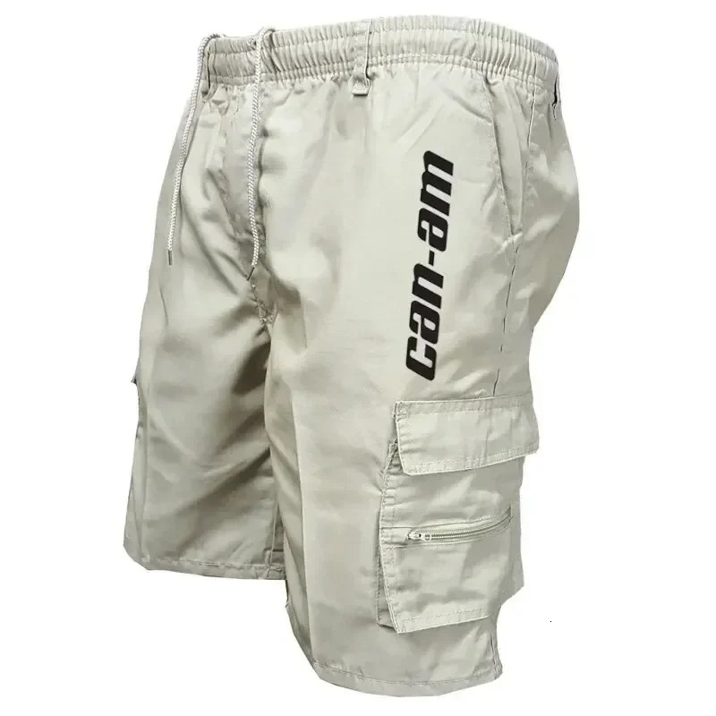 Outdoor shorts bike shorts with elastic belts baggy work shorts with multiple pockets quick-drying printed sweatpants 260327