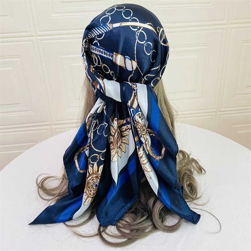 Silk Hair Scarf Scarftop Women Summer Satin Headscarf Foulard Bandana Cheveux Soft Neckerchief Hijab For Ladies Z260330