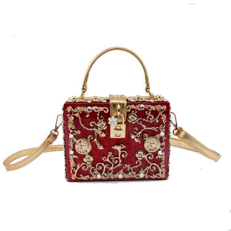 Chinese Embroidery High Grade Acrylic Evening Luxury Rhinestone Designer Clutch Purse Women Shoulder Bag Clutches For Wedding Party Handbag Clutch Bag