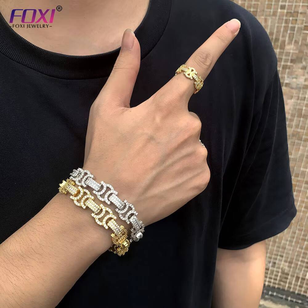Men Jewelry Hip Hop 10k Solid Gold GRA Easy Past Diamond Tester Moissanite Rings VVS D Brand New 925 Sterling Silver Ring Women