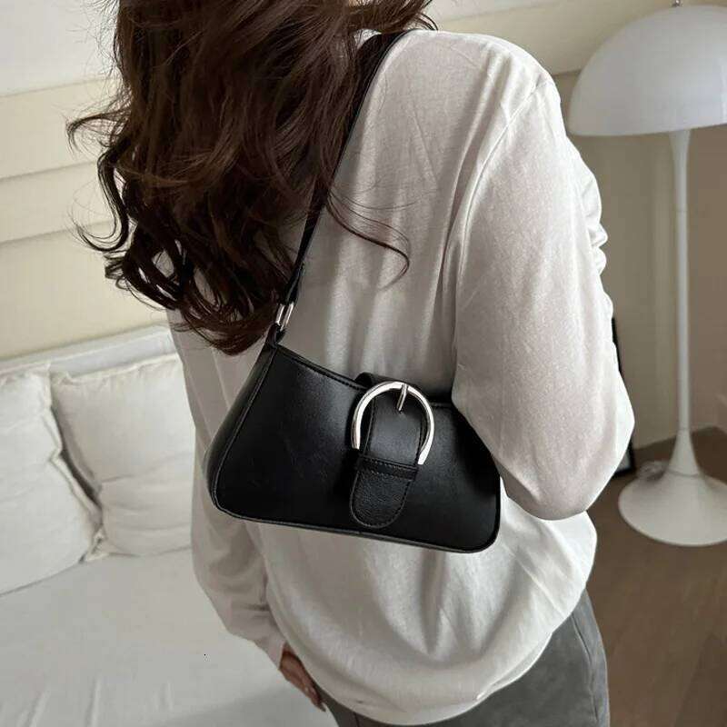 Luxury Handbags Women S Shoulder Bag For Gifts Solid Color Fashion Versatile Crossbody Underarm Bags Liksusie