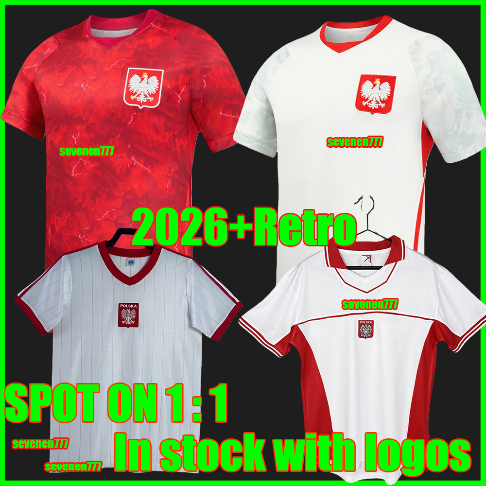 poland jersey 2026 2027 poland football shirt Home Away Fans Player men kids LEWANDOWSKI PIATEK S-4XL Poland Vintage Football Shirts 1982 1997 S-2Xl Uniform Designe
