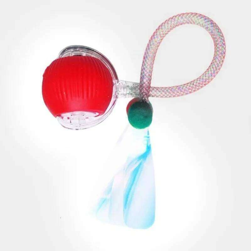 New Interactive Toys Automatic Rolling Ball Faux Tail Rechargeable Smart Pet Electric Toy Cat Training Imitate Mouse