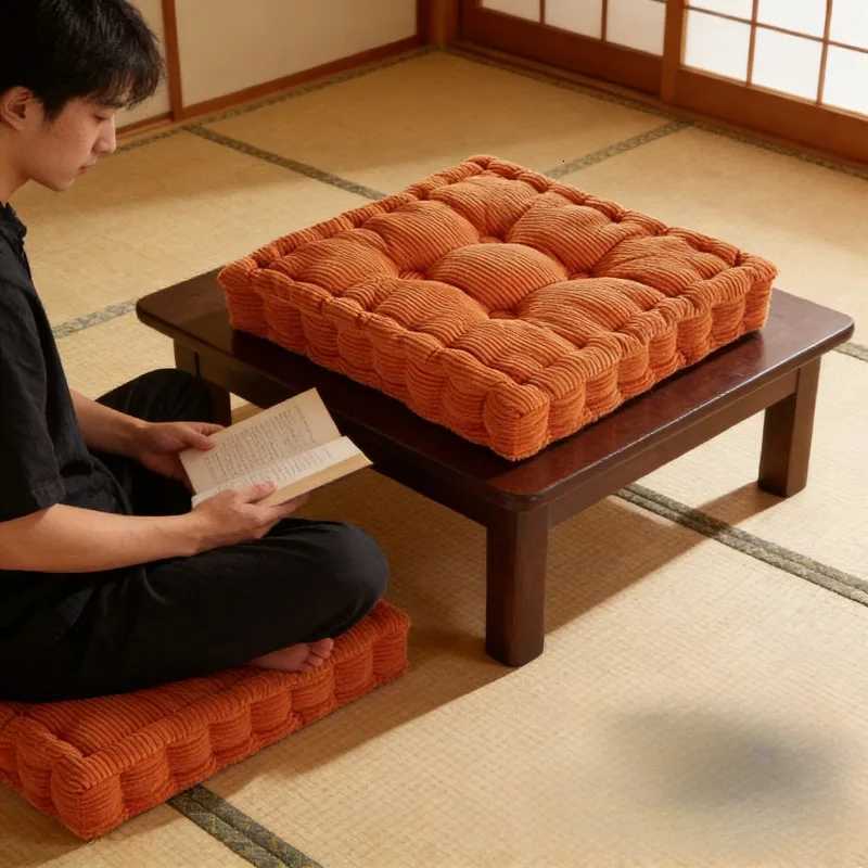 Thickened Corn Velvet Tatami Cushion Office Chair Seat Pad Sofa Mat Bay Window Mat Cloth Cushion Home Soft Pad H260330 - view 4