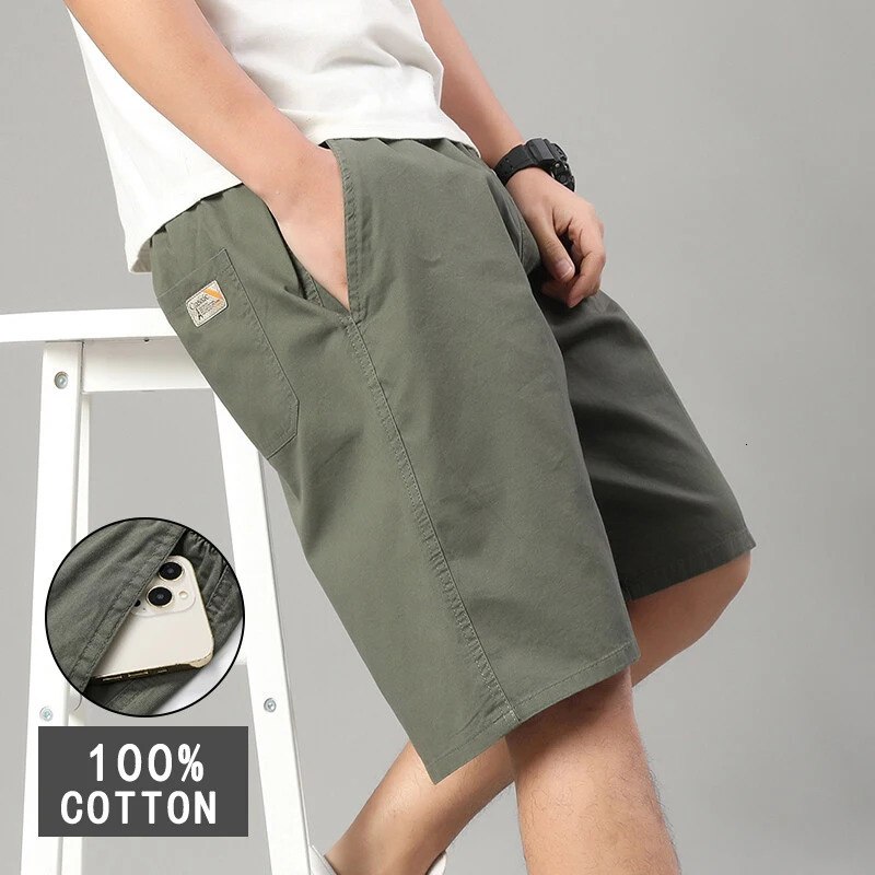 Plus Size Mens 100 Cotton Casual Shorts Light Weight Sports Shorts Quick Drying Relaxed Fit Running Shorts Fitness 260327