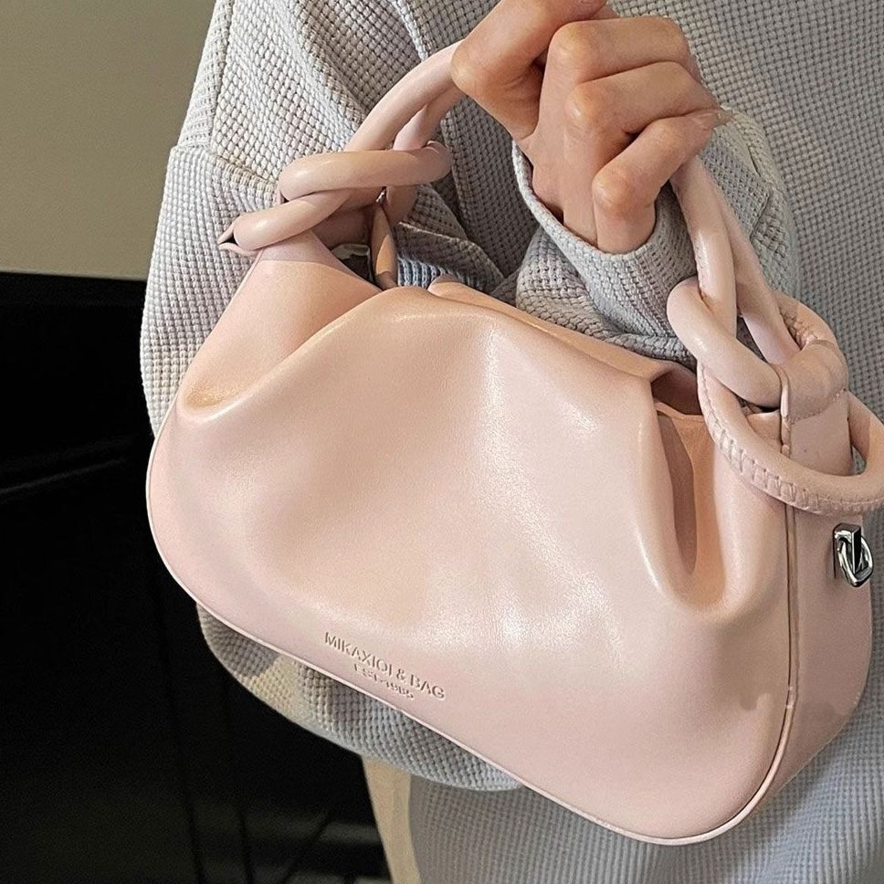 High-end Super Popular Niche for Women 2025 New Summer Versatile Crossbody Fashion Handbag Pleated Small Tote Bag