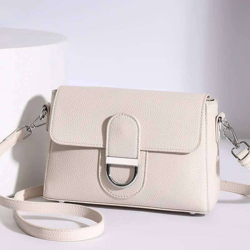 Luxury Cowhide Crossbody For Women Travel Handbag Fashion Shoulder Messenger Ladies Small Flap Bag QIBALIANGPIN