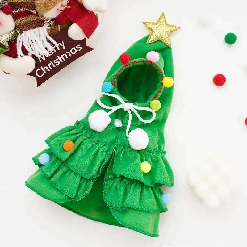 New Cute Cape Adorable Attire Role-Play Party Wear Cloak Dog Dress Holiday Pet Costume Christmas Supplies