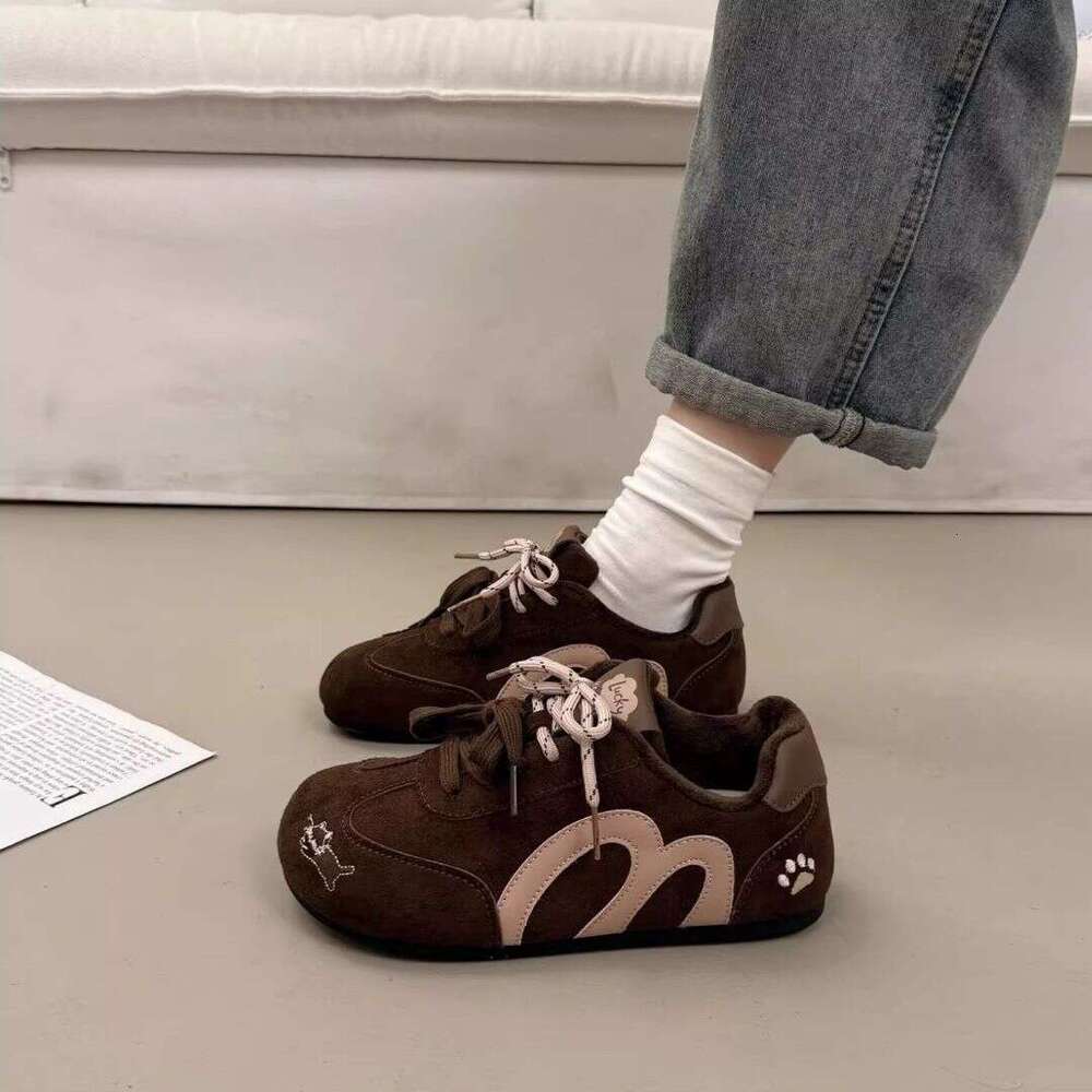 Niche Korean Style Thick-Soled height increase German Training Shoes for Women New Super Popular Sports Casual Fashion Versatile Forrest Gump Shoes De