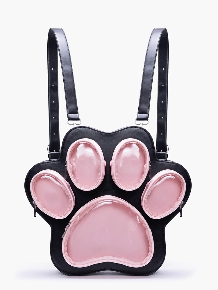 2026 New Multi layer Cat Claw Handbag, Cute Japanese Girl Shoulder Bag, Fashionable Multi functional Cross Backpack, Designer Bag