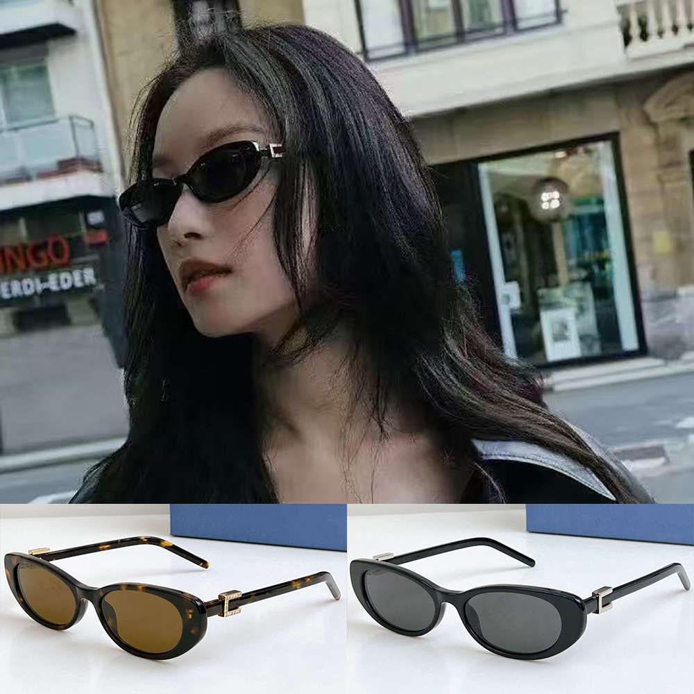 Designer women classic cat eye sunglasses Fashion Retro eyewear high quality Summer seaside travel Fashionable glasses with Box