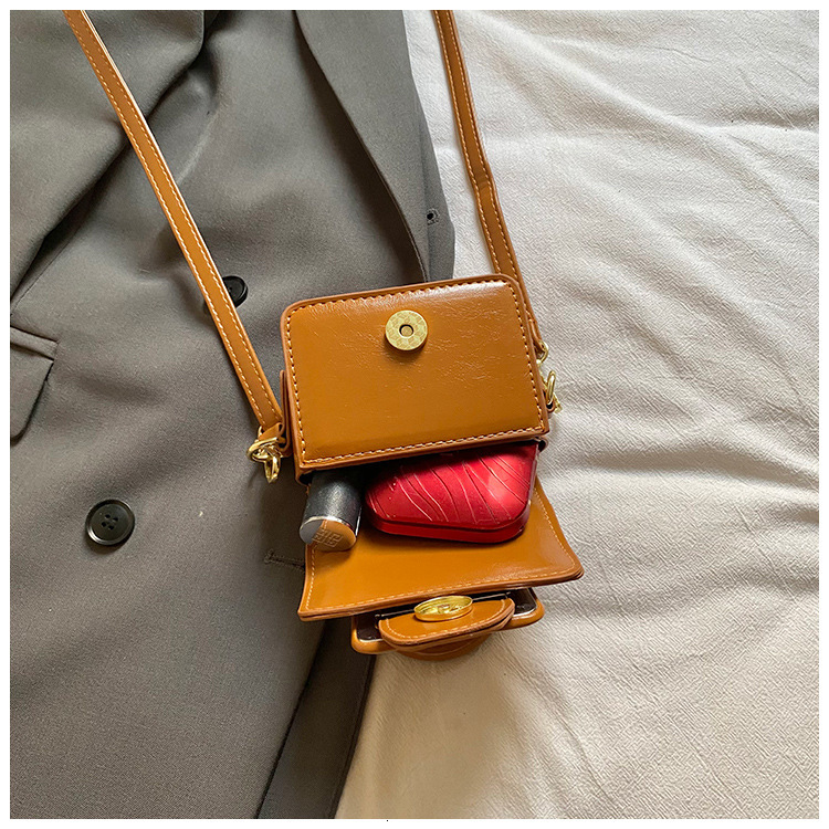 Free Shipping High Value Mini Glossy Handbag for Women Cute Small Crossbody Bag with Top Handle Versatile Little Purse in Multiple Colors