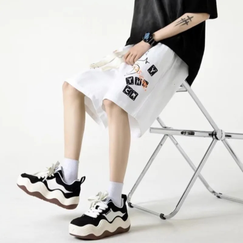 M-8XL Three color mens plus size loose American hip-hop graffiti printed casual pants fashionable sports pants 260327