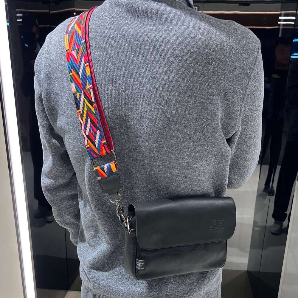 New Trendy Men S Crossbody Bag With Ribbon Casual Shoulder Versatile Street Ethnic Style Small Bag Mobile Phone Backpack High Quality Luxury Bag