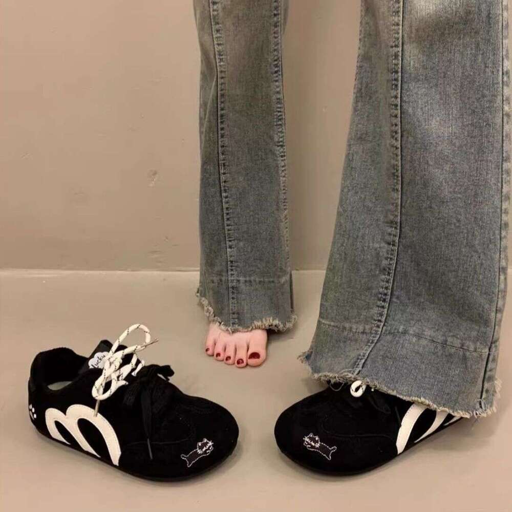 Niche Korean Style Thick-Soled height increase German Training Shoes for Women New Super Popular Sports Casual Fashion Versatile Forrest Gump Shoes De