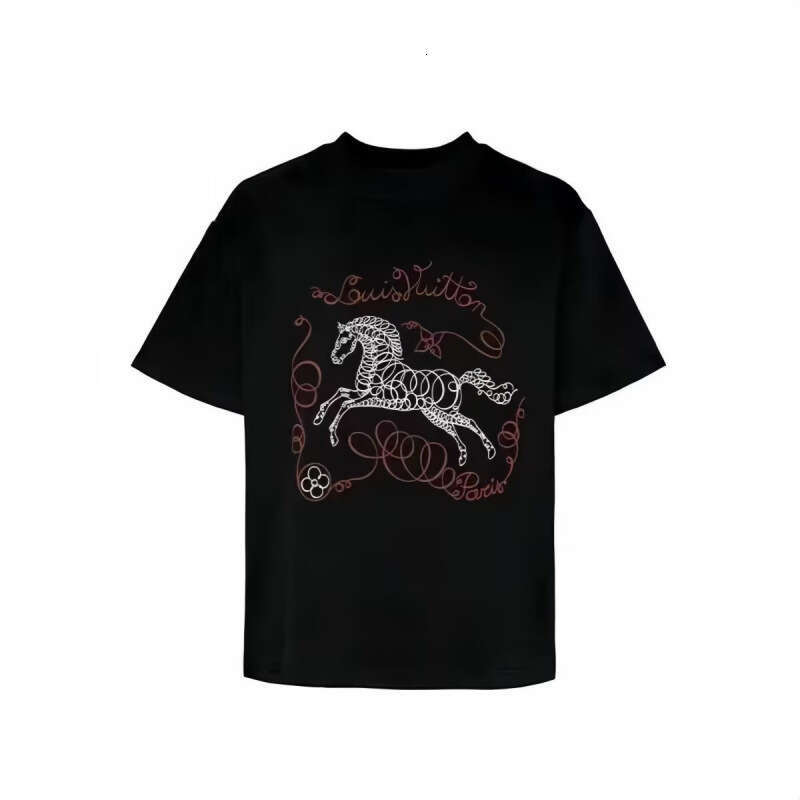 Men's short-sleeve loose-fitting T-shirt, new summer 2026 trendy brand, American-style half-sleeve top for teenagers