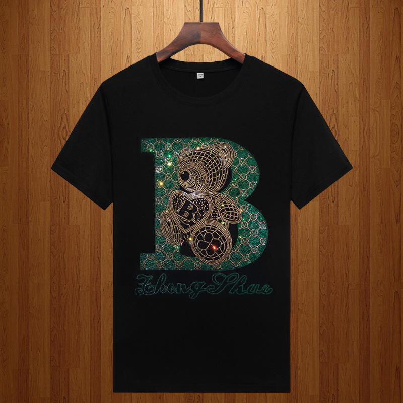 2026 Summer Cotton Lace Short-sleeved Men's Shirt Designer T-shirt Fashionable Teenage Version Of Half-sleeve T-shirt, Elegant And Luxurious