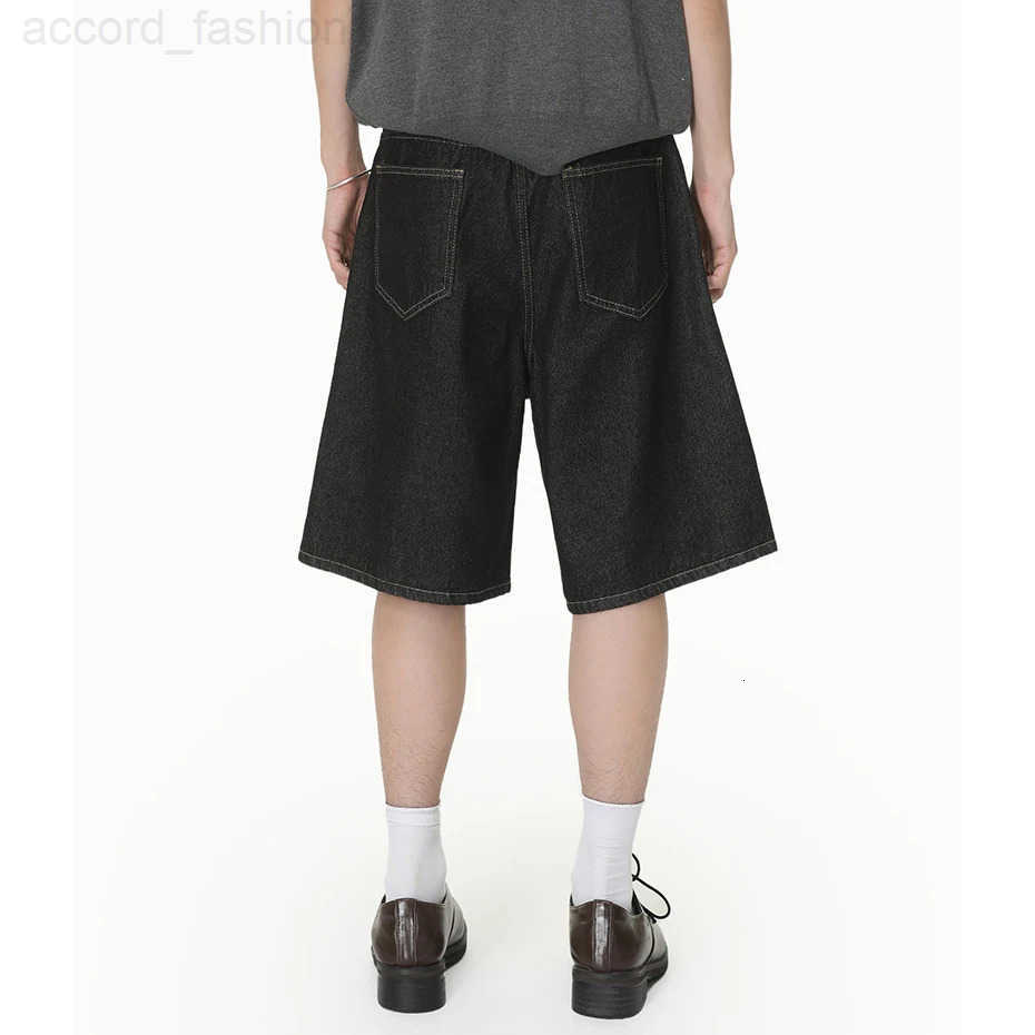 Men Denim Shorts Summer Loose Wide Leg Jeans Shorts Streetwear Harajuku Hip Hop Shorts Unisex H260330