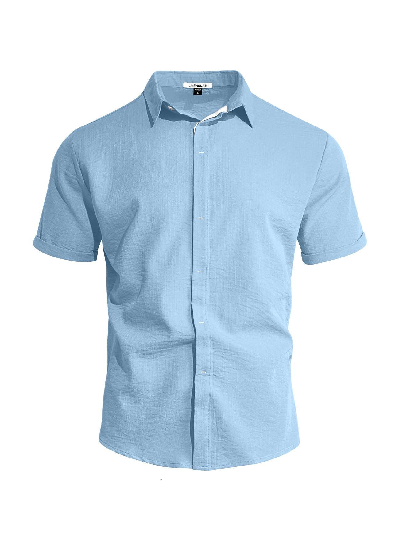Mens designer T Shirt Tops Solid Color Button Casual Short Sleeve Shirt European American Summer Trendy Beach Vacation Tee Men Clothing