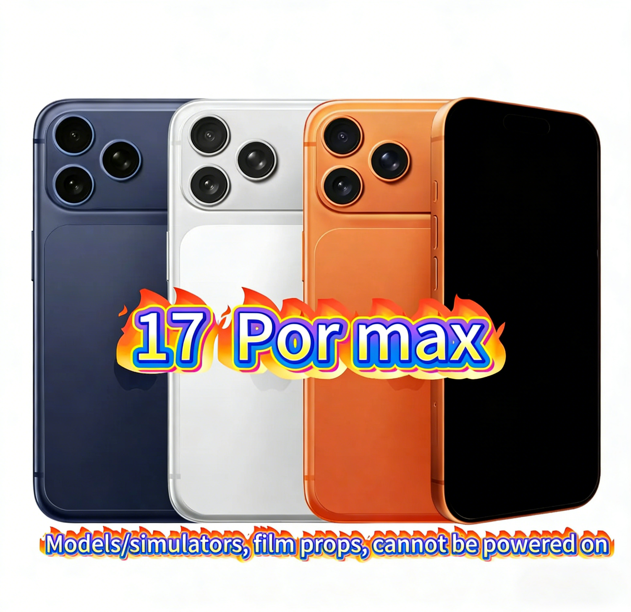 Apple 17 Pro Max smartphone model prop, suitable for display in store counters.
