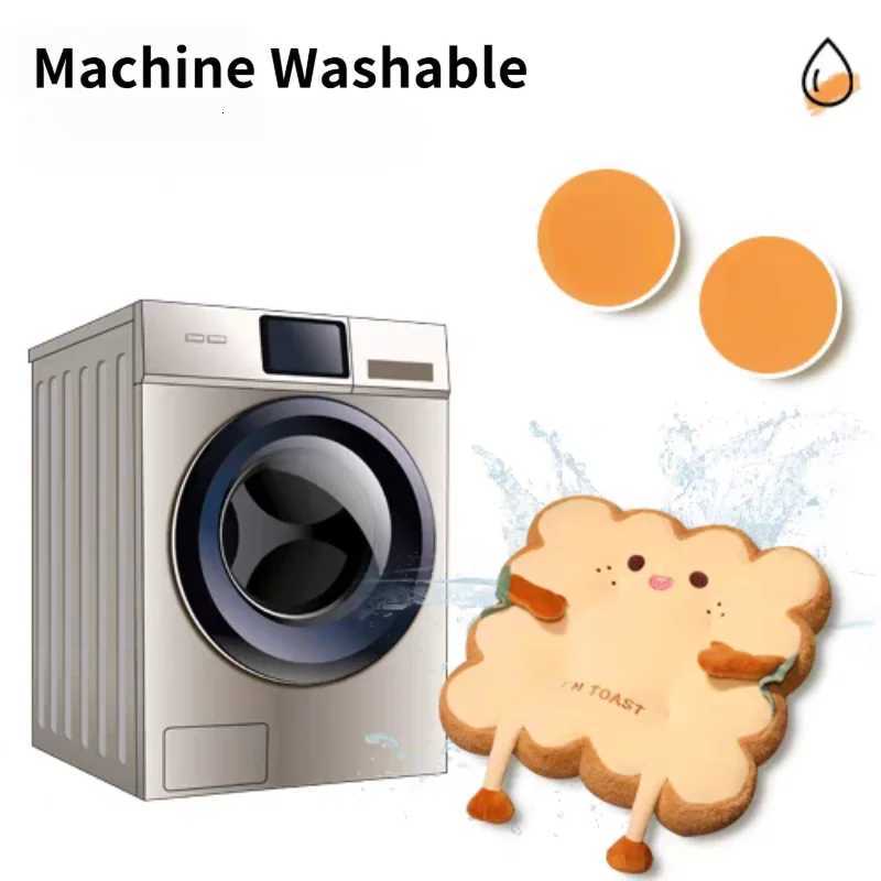 Comfy Cartoon Toast-Shaped Seat Back Cushion Washable Anti-Fatigue Pillow for Home/Office/Car Perfect Gift for Christmas H260330 - view 7