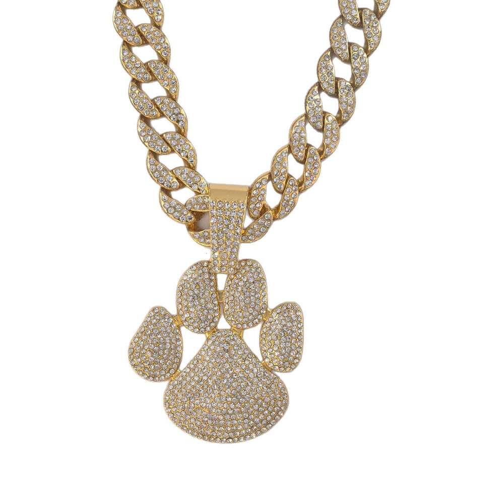 Niche New Pendant Street Hip-Hop Full Diamond Personalized Symbol Money Bag Cuban Necklace Custom Made By Manufacturer