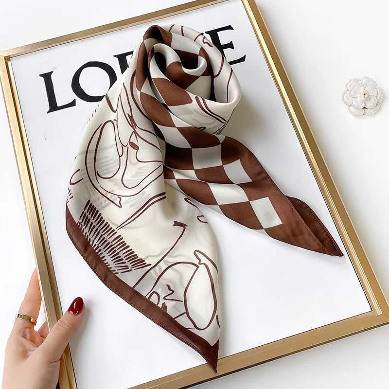 Luxury New Astrolabe Print Scarves Wens Silk Scarf Bandana Decorations Small Neckties Hairbands Bags Wholes X260328