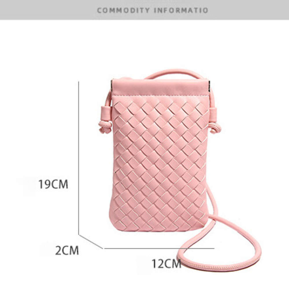 Shoulder Bag Designer Bag Exquisite Knitted Style Small Bag Women's New High End And Versatile Commuting Vertical Fashion Crossbody Phone Bag Lux