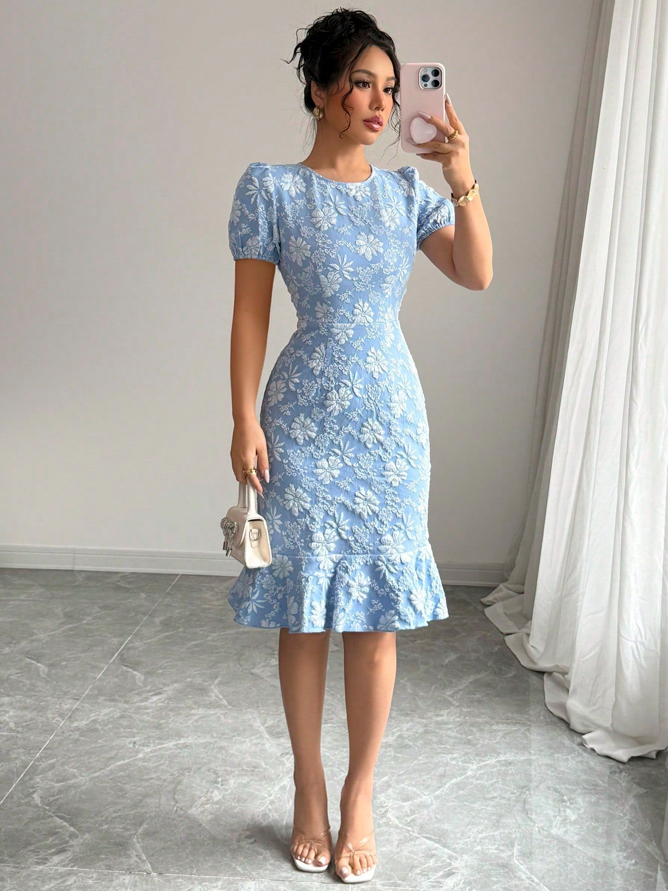 Basic & Casual Dresses 2025 Summer New Slim Hip Fashion Temperament Commuter Casual Versatile Dress