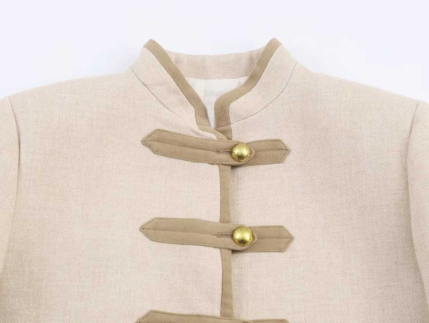 Spring New Khaki Pocket Vintage Jackets Women Elegant Single Breasted Slim Short Coat 2026 New Chic Women Outwear StreetwearT260328